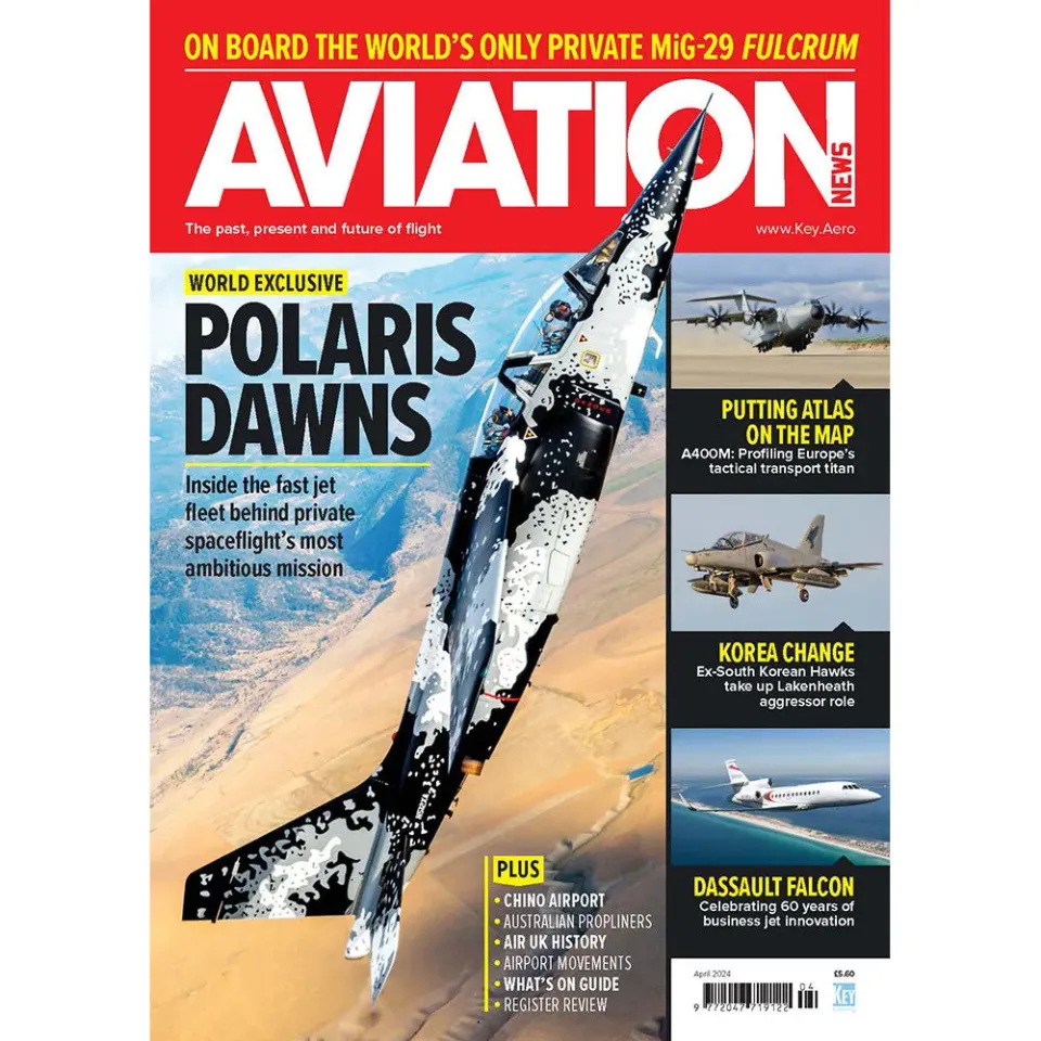 Aviation News april 2024 tidning lösnummer militärflyg