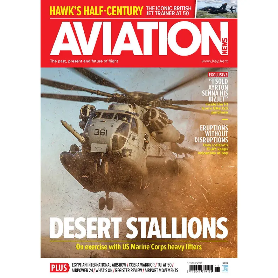 Aviation News november 2024 tidning militärflyg