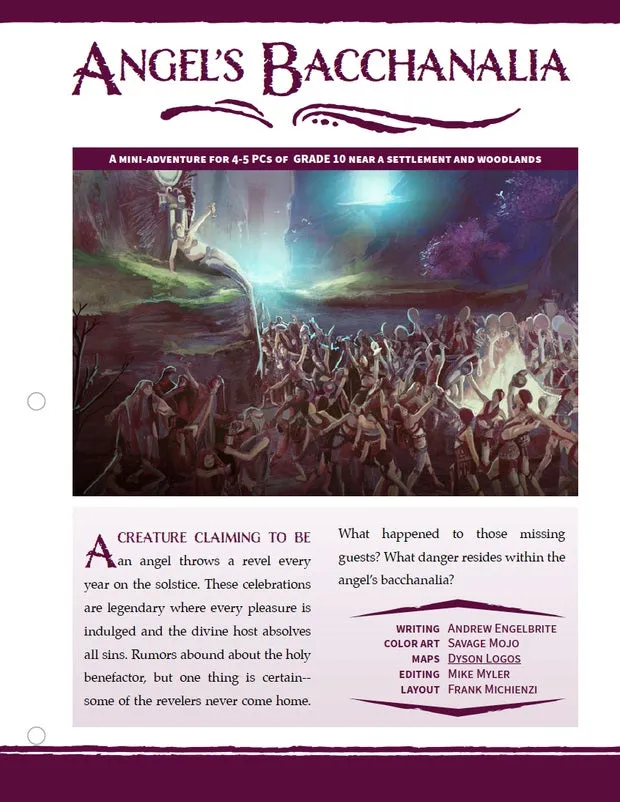 EN Publishing Angel's Bacchanalia äventyr PDF WOIN