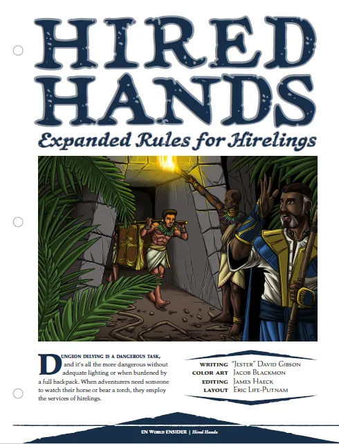 EN Publishing Hired Hands hirelings rollspel PDF