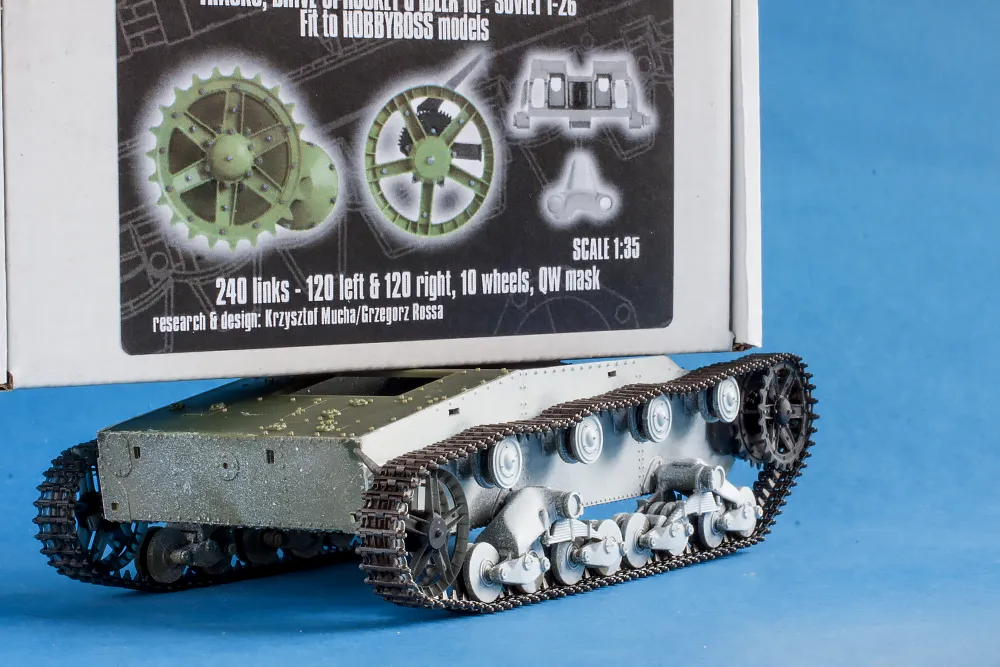 ROSSAGRAPH QuickWheel QWXT-35007 larvband T-26 1/35 resin