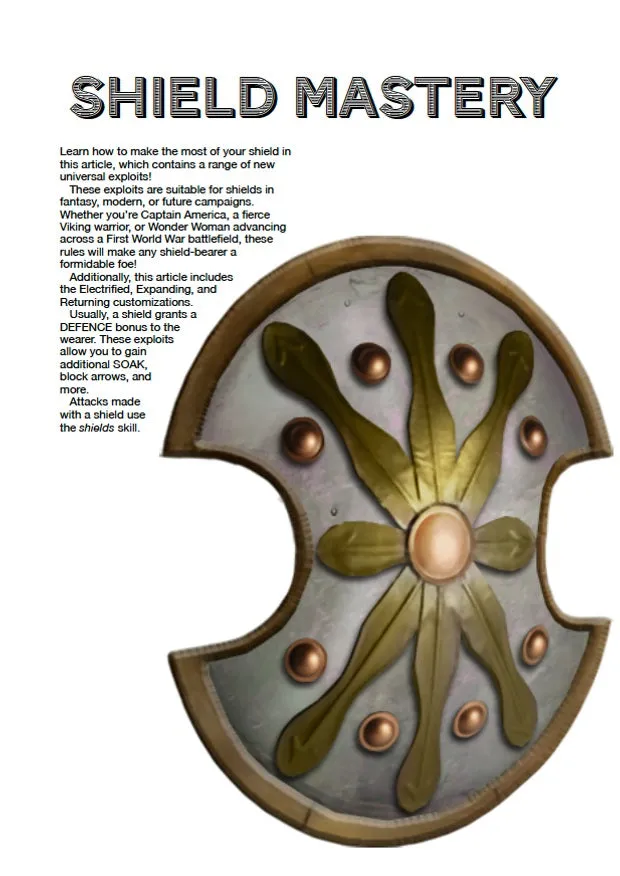EN Publishing Shield Mastery rollspel PDF sköldar