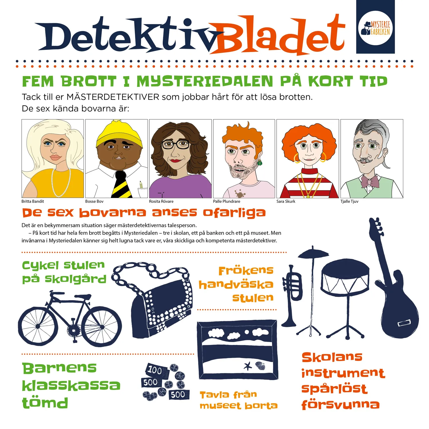 Mysteriefabriken Bokpaket 5 kluriga deckargåtor
