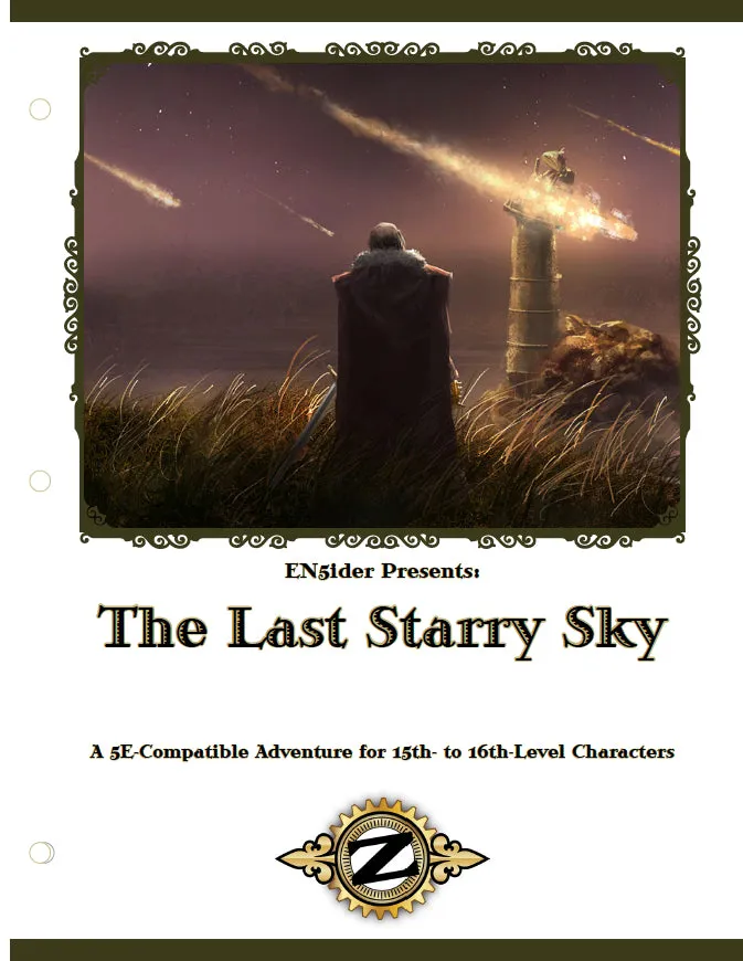 EN Publishing Zeitgeist 9 Last Starry Sky äventyr PDF nivå 15-16