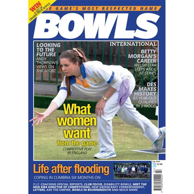 Bowls International juli 2016 tidning damspel