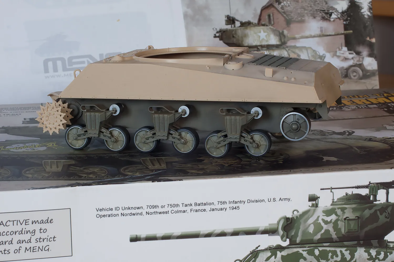 Rossagraph QuickWheel QW-247 målmask M4 Sherman Meng 1/35