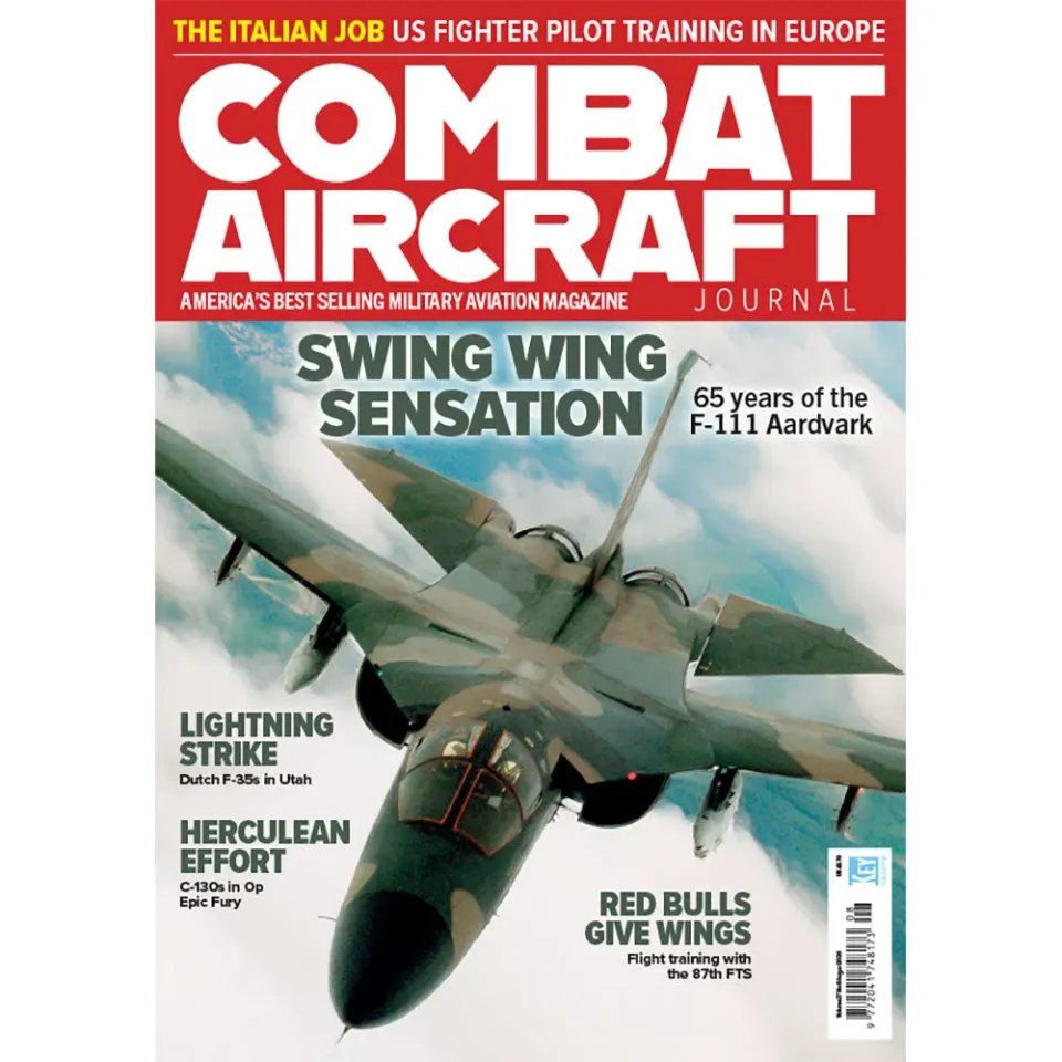 Combat Aircraft Journal tidning augusti 2026 F-111 F-35