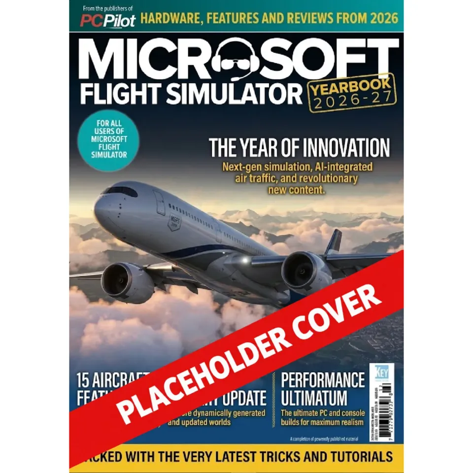 Microsoft Flight Simulator Yearbook v6 2026-2027 tidning engelsk utgåva