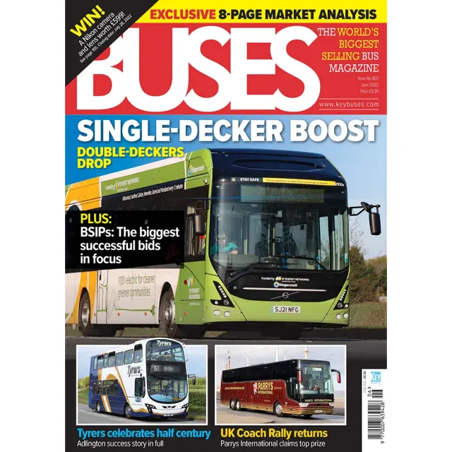 Buses Magazine juni 2022 tidning lösnummer buss