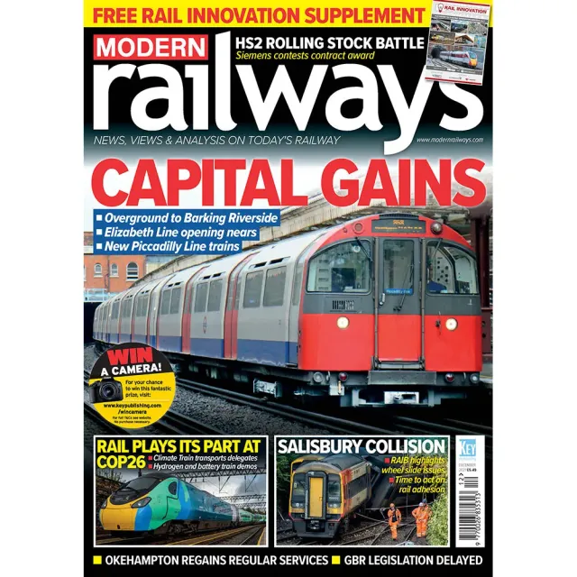 Modern Railways December 2021 tidning lösnummer tåg