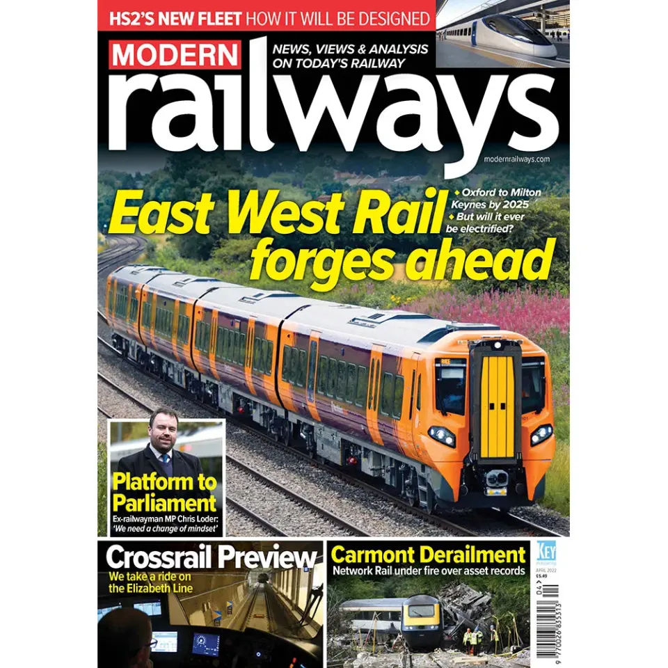 Modern Railways april 2022 tidning lösnummer tåg