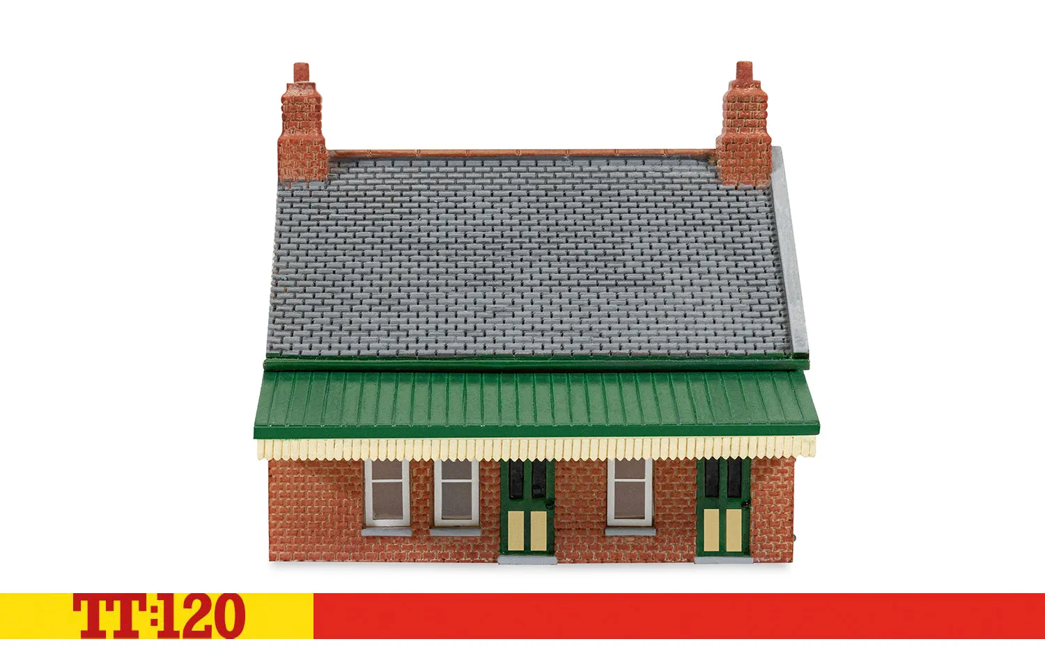 Hornby TT:120 Station Waiting Room modellhus rött tegel