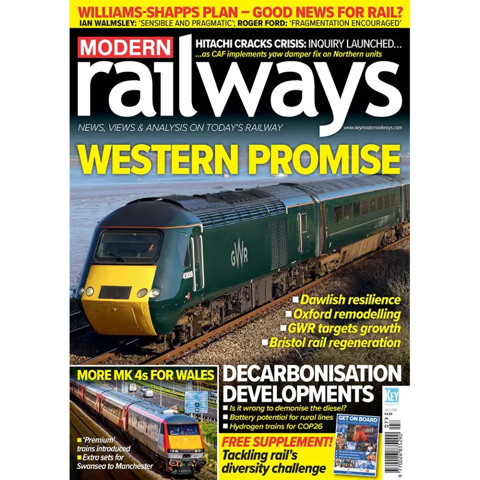 Modern Railways juli 2021 tidning back issue