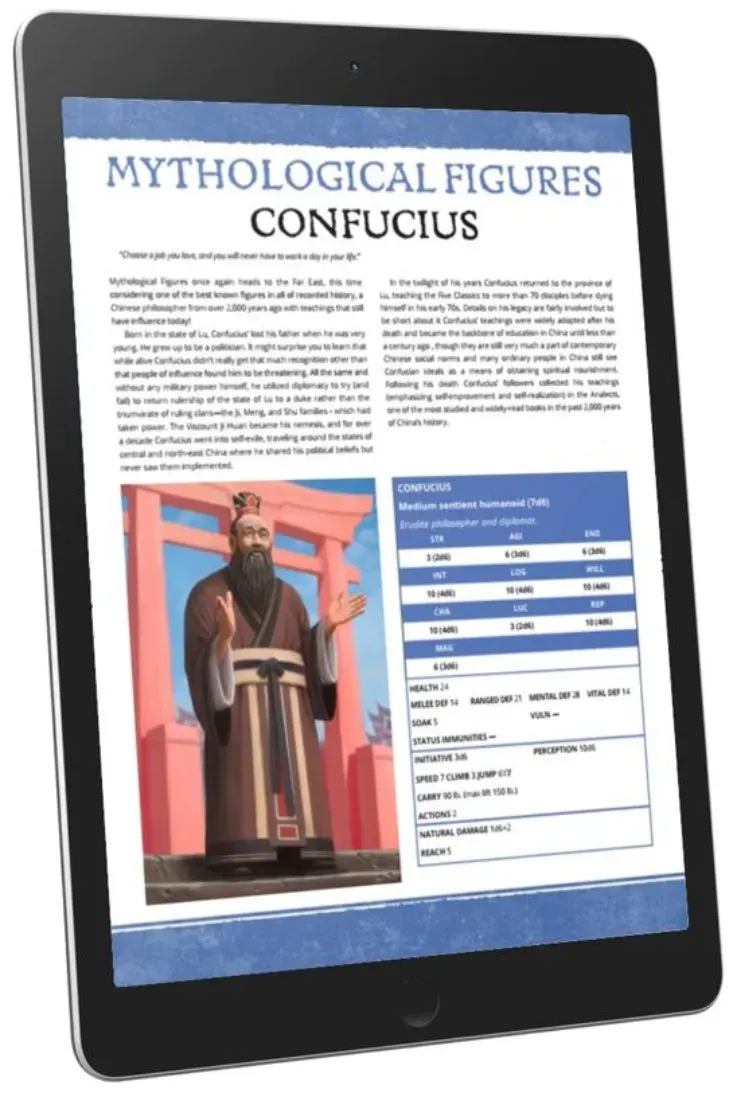 EN Publishing Confucius WOIN rollspel pdf mytologisk