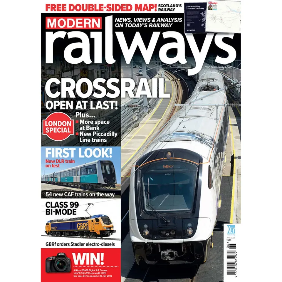 Modern Railways juni 2022 tidning brittiska järnvägar