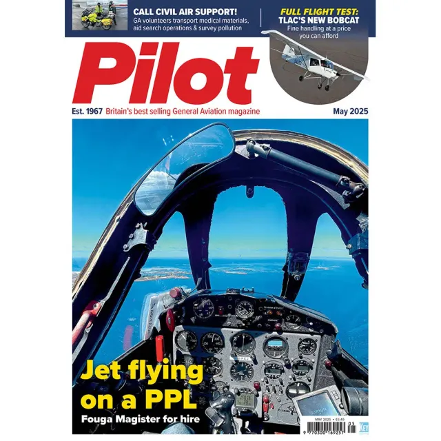 Pilot Magazine maj 2025 tidning – lösnummer jetflygning