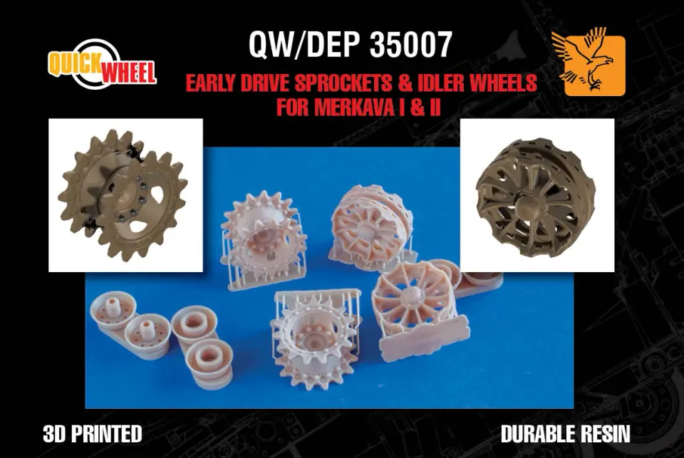 Rossagraph QuickWheel DEP-35007 resin Merkava Mk1 Mk2 1/35