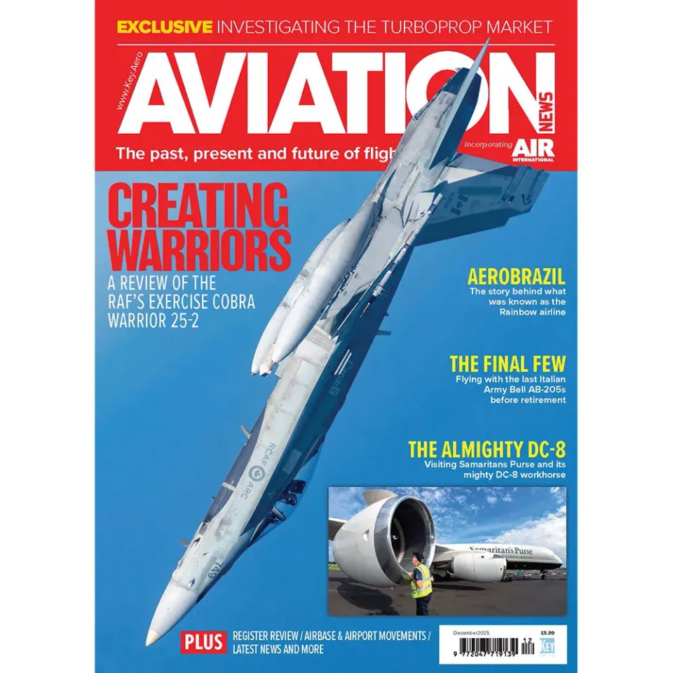 Aviation News december 2025 tidning lösnummer miltärflyg