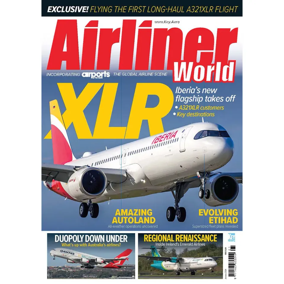Airliner World januari 2025 tidning lösnummer XLR