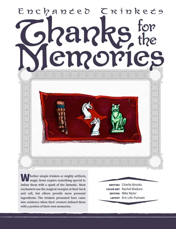 EN Publishing Thanks For The Memories WOIN pdf minnen