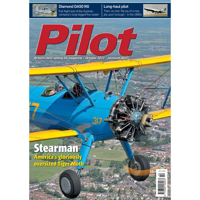Pilot October 2022 tidning – Stearman och Diamond DA50