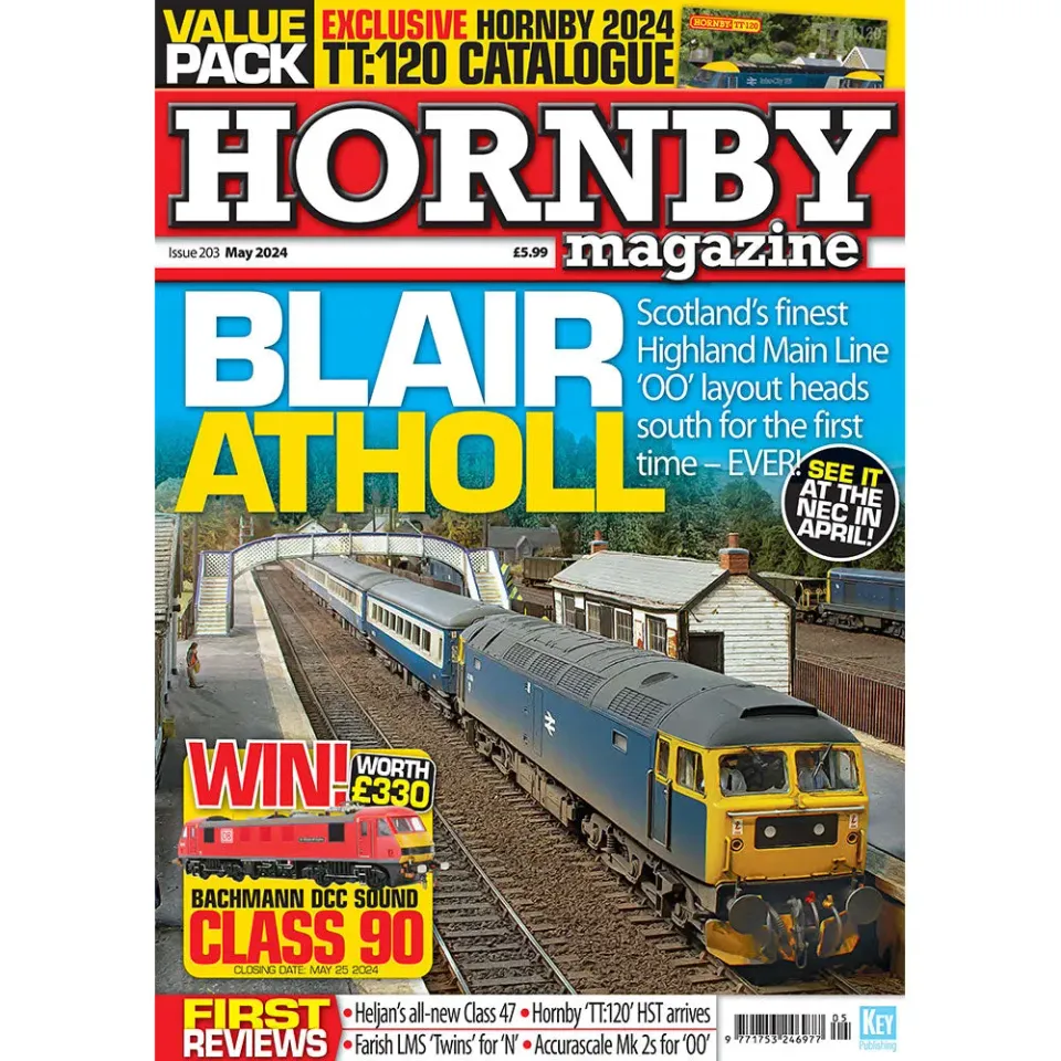 Hornby Magazine maj 2024 tidning modelljärnväg OO