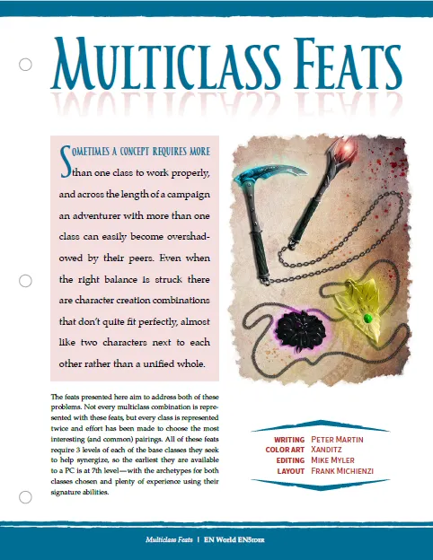 EN Publishing Multiclass Feats regelbok PDF multiklass