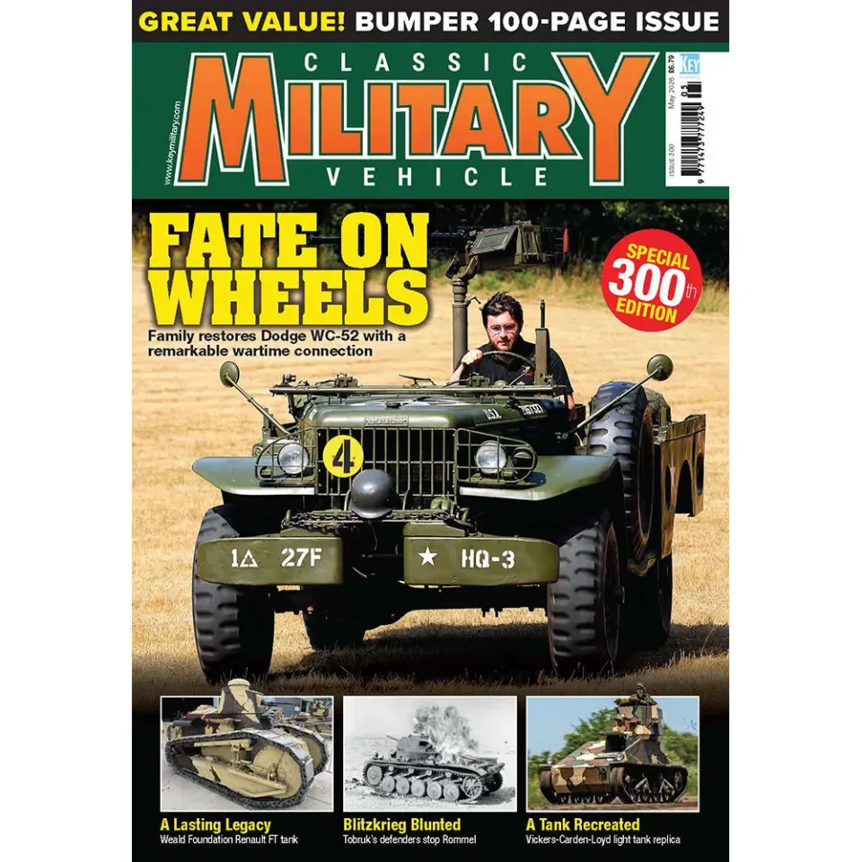 Classic Military Vehicle maj 2026 tidning fordonshistoria