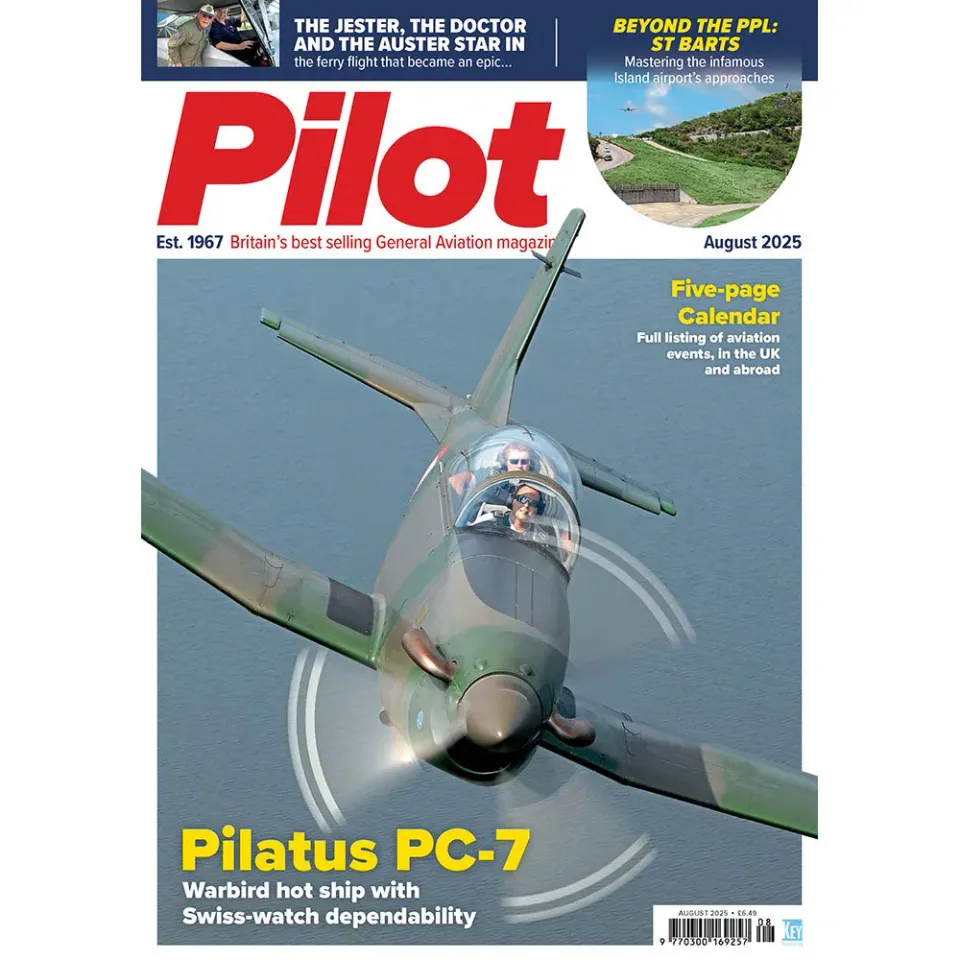Pilot Magazine augusti 2025 tidning – Pilatus PC-7