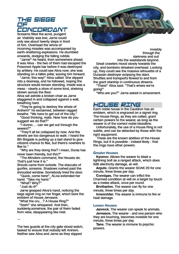 EN Publishing The Cauldron Siege of Concordant tillbehör PDF WOIN