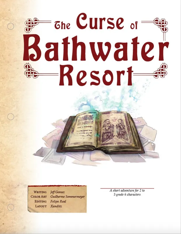 EN Publishing The Curse of Bathwater Resort äventyr PDF WOIN fantasy