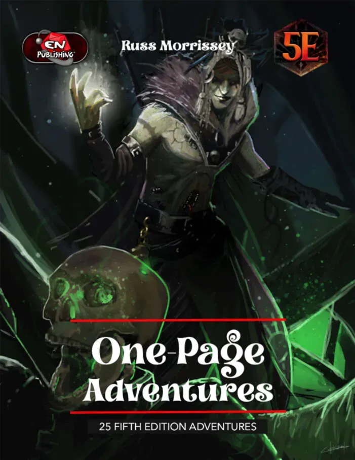 EN Publishing One-Page Adventures äventyr softcover + PDF 25 engsidiga