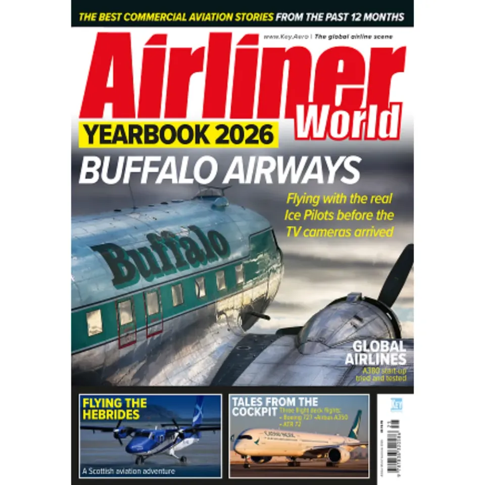 Airliner World Yearbook 2026 tidning 116 sidor civilflyg