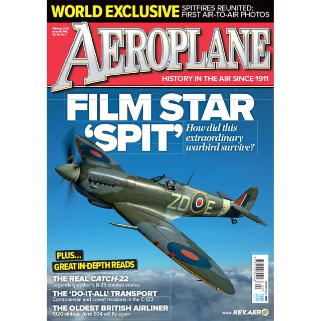 Aeroplane Monthly februari 2022 tidning historiskt flyg