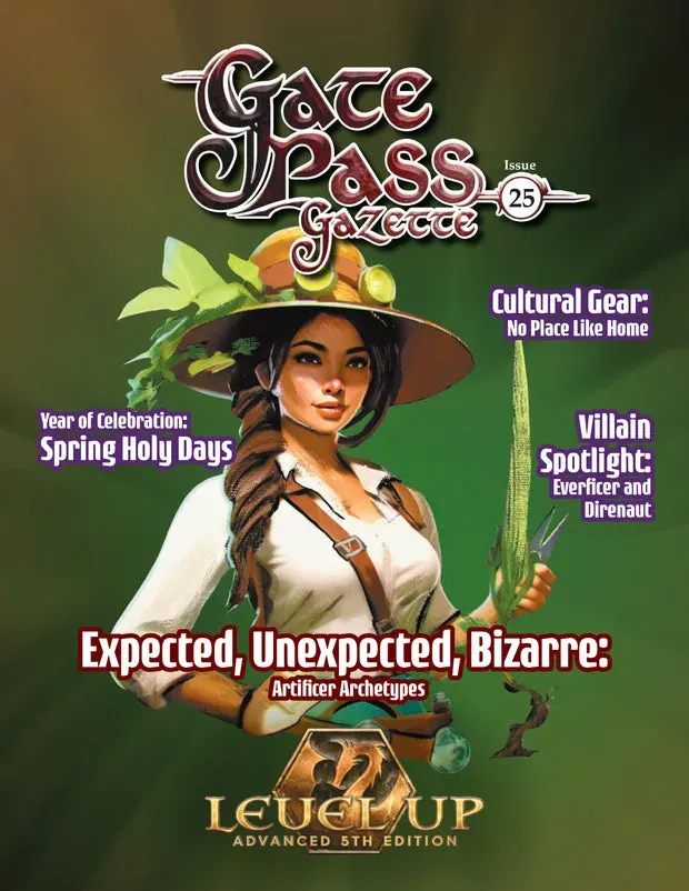 Level Up Gate Pass Gazette #25 rollspelstidning softcover