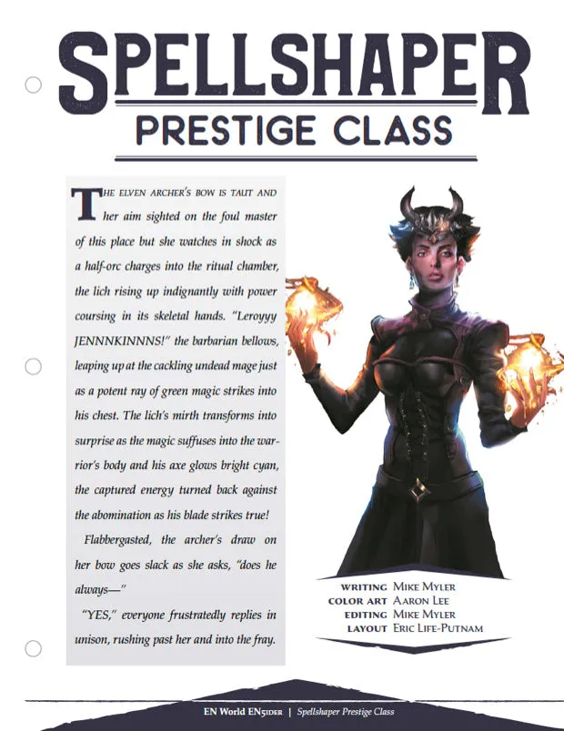 EN Publishing Spellshaper klass PDF 5e magikrigare