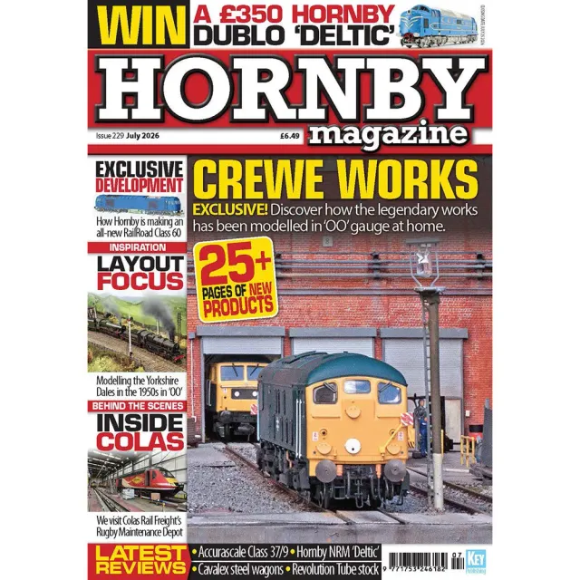 Hornby Magazine juli 2026 tidning lösnummer modelljärnväg