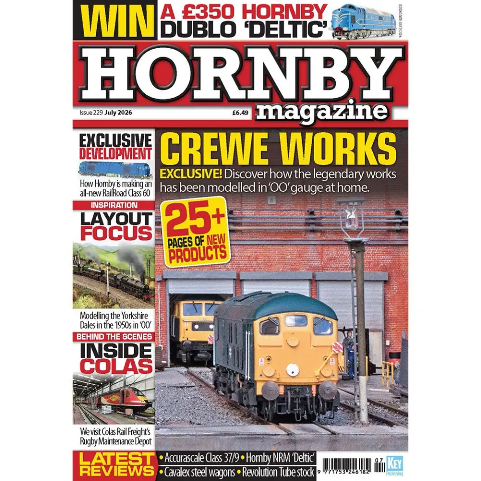 Hornby Magazine juli 2026 tidning lösnummer modelljärnväg