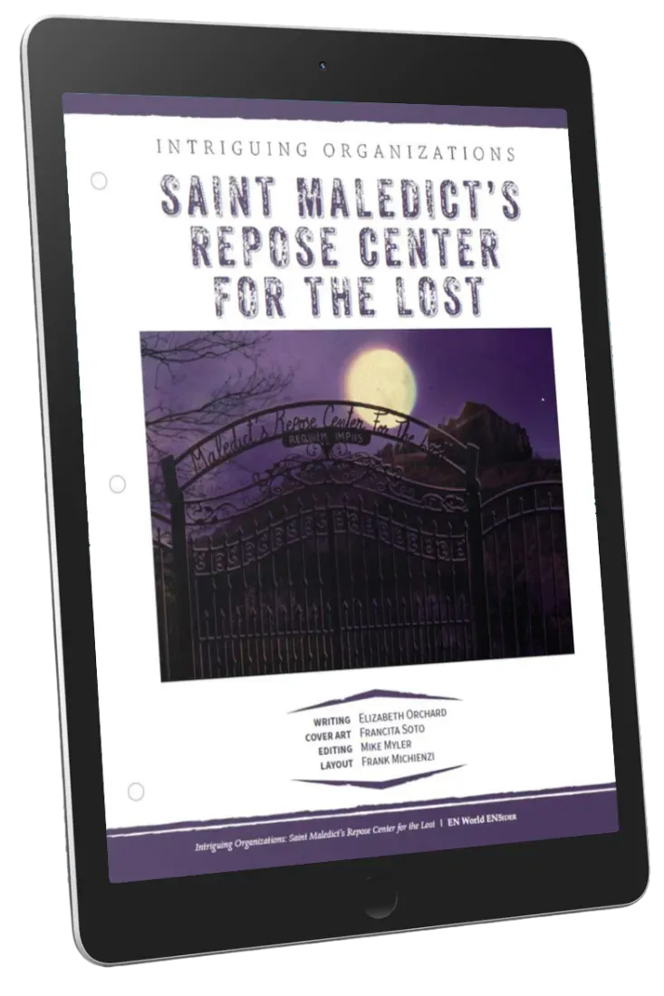 EN Publishing Intriguing Organizations Saint Maledicts Repose PDF