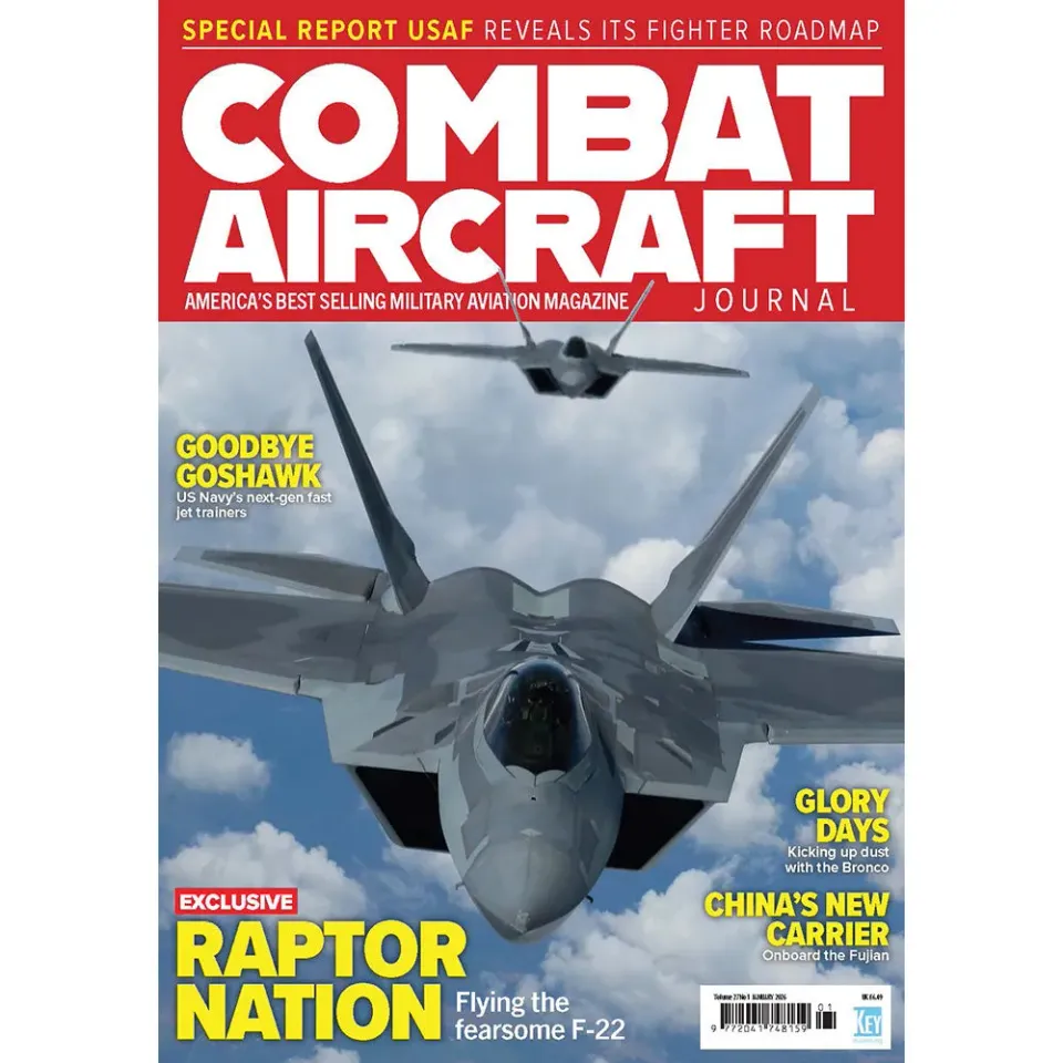 Combat Aircraft Journal januari 2026 tidning flyg