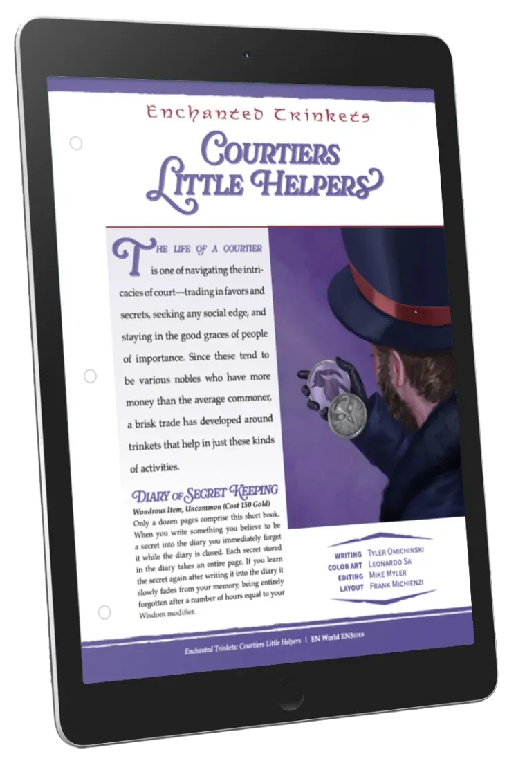 EN Publishing Enchanted Trinkets Courtiers Helpers magiföremål PDF
