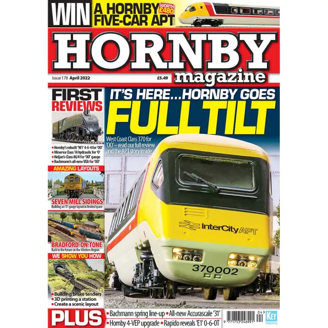 Hornby Magazine april 2022 tidning lösnummer modelljärnväg