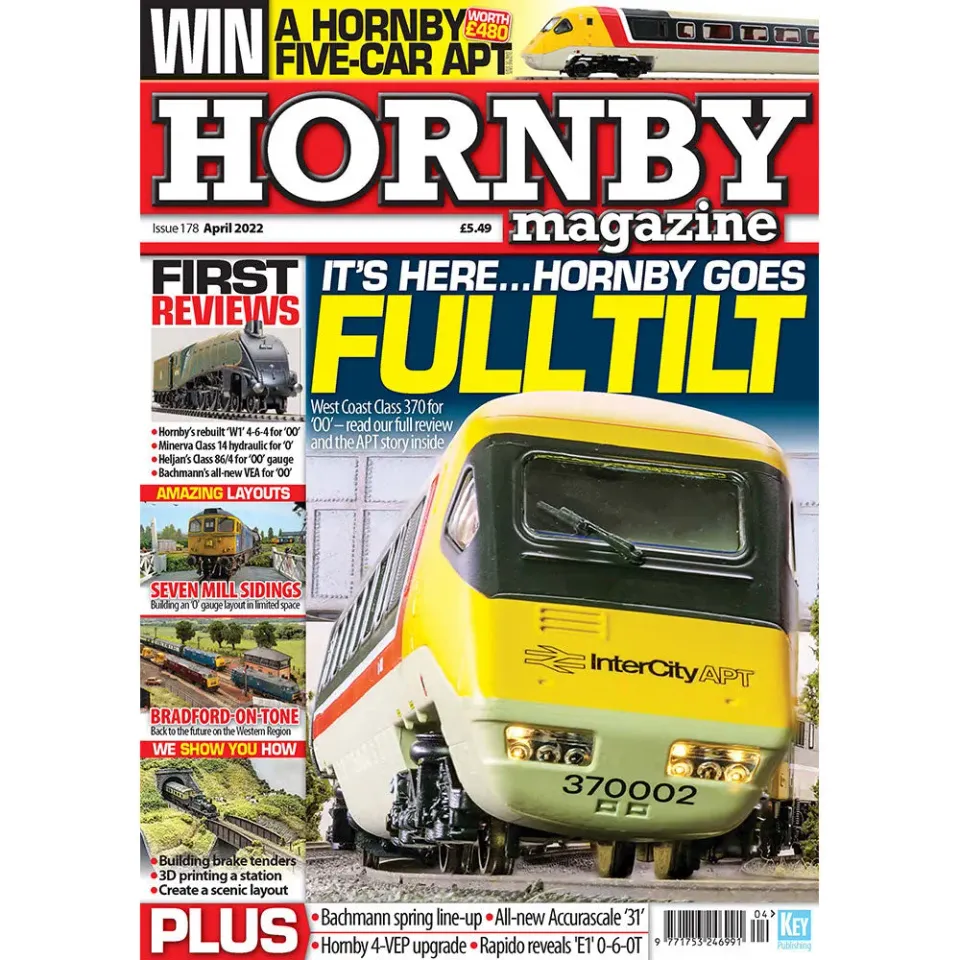 Hornby Magazine april 2022 tidning lösnummer modelljärnväg