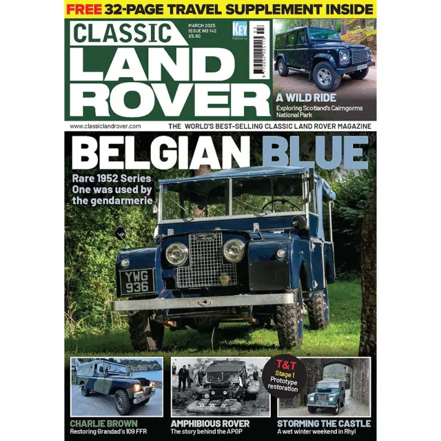 Classic Land Rover March 2025 tidning lösnummer renovering