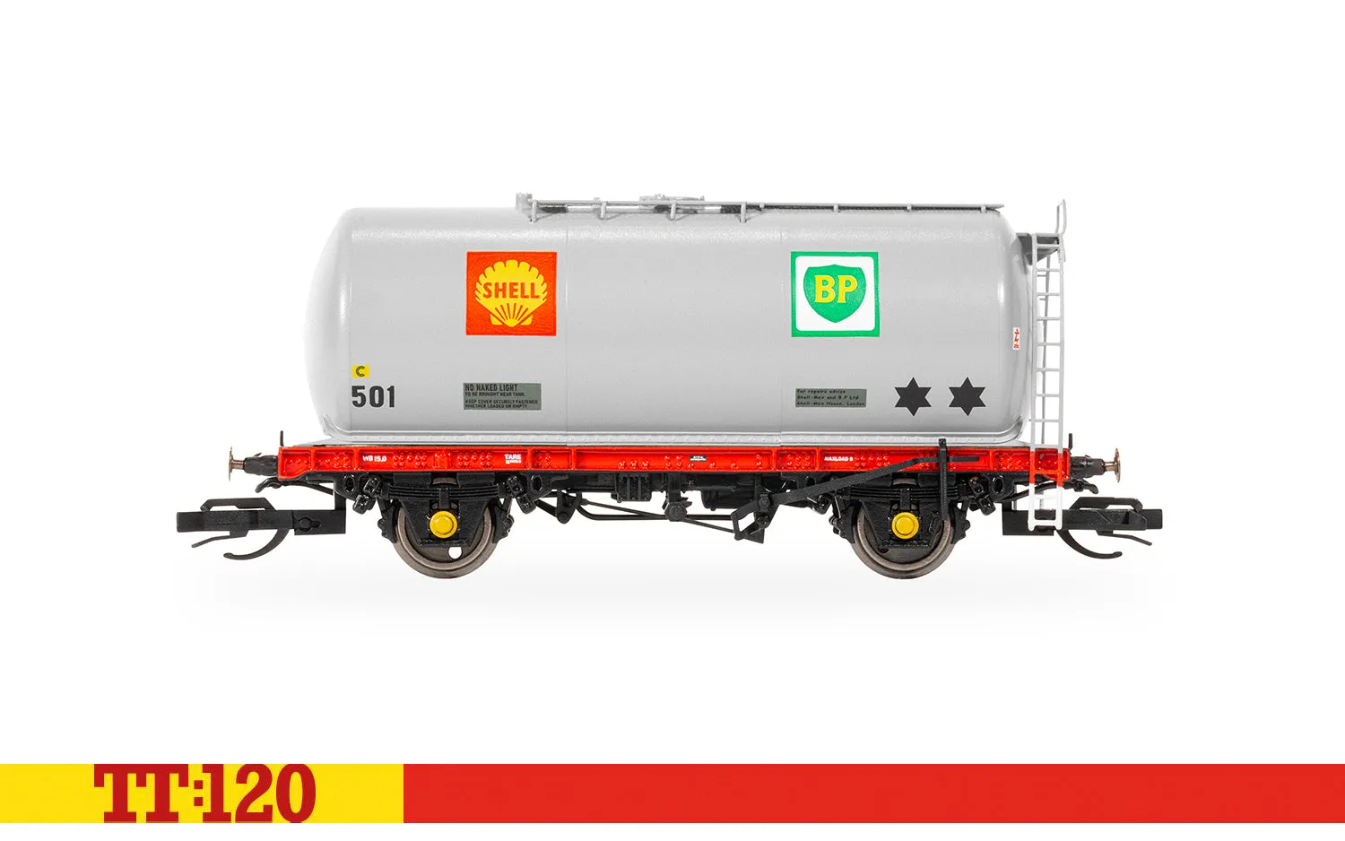 Hornby TT:120 TTA Tanker Shell-BP tankvagn 501 modell