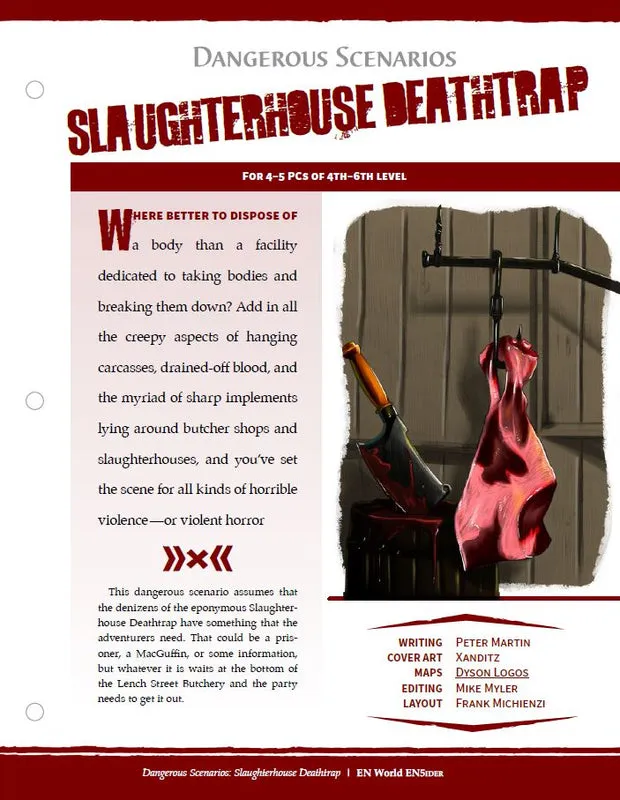 EN Publishing Slaughterhouse Deathtrap äventyr PDF