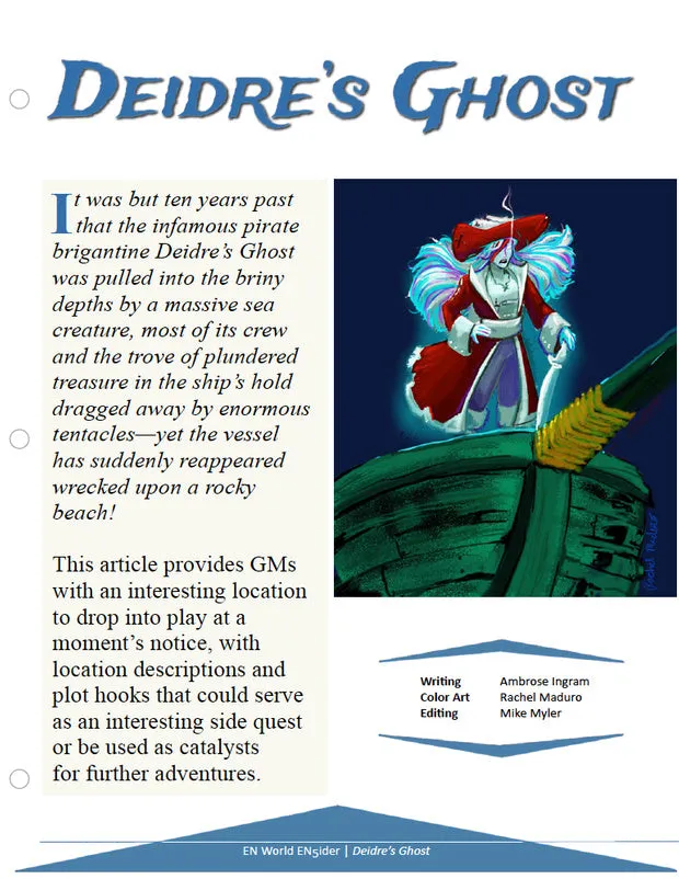 EN Publishing Deirdre's Ghost äventyr PDF D&D 5e