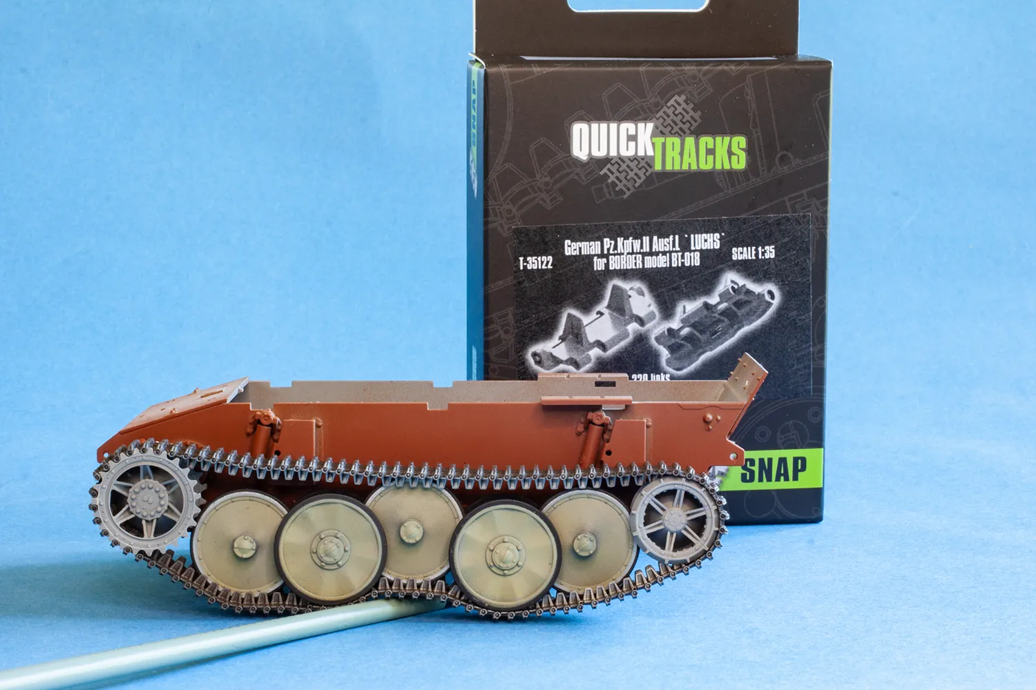 QuickTracks T-35122 Luchs bandlänkar 1:35 resin