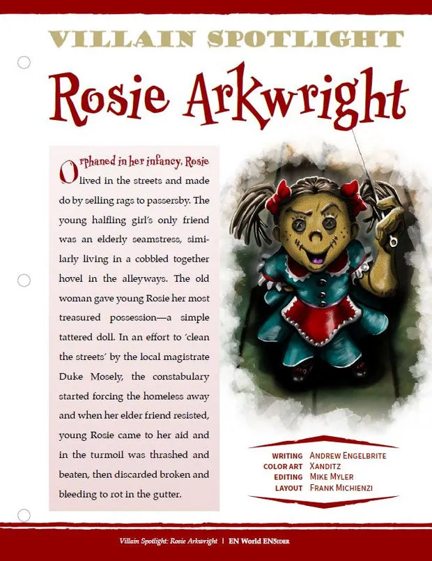 EN Publishing Villain Spotlight Rosie Arkwright PDF skurk odöd