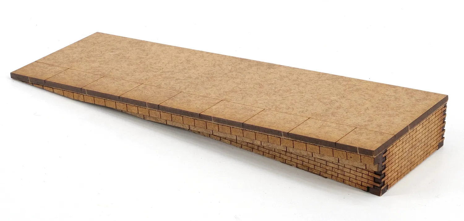 PJM Models OO Half Width Ramps byggsats block edge 2-pack
